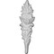 Ekena Millwork 1 5/8"W x 5 7/8"H x 3/4"P Hillsborough Flower Onlay ONL02X06X01HI - alternate 1